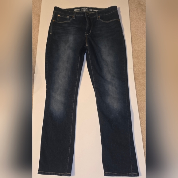 Signature by Levi Strauss Denim - Levis Straus Signature Classic Dark Blue Straight Leg Jeans Size 14M